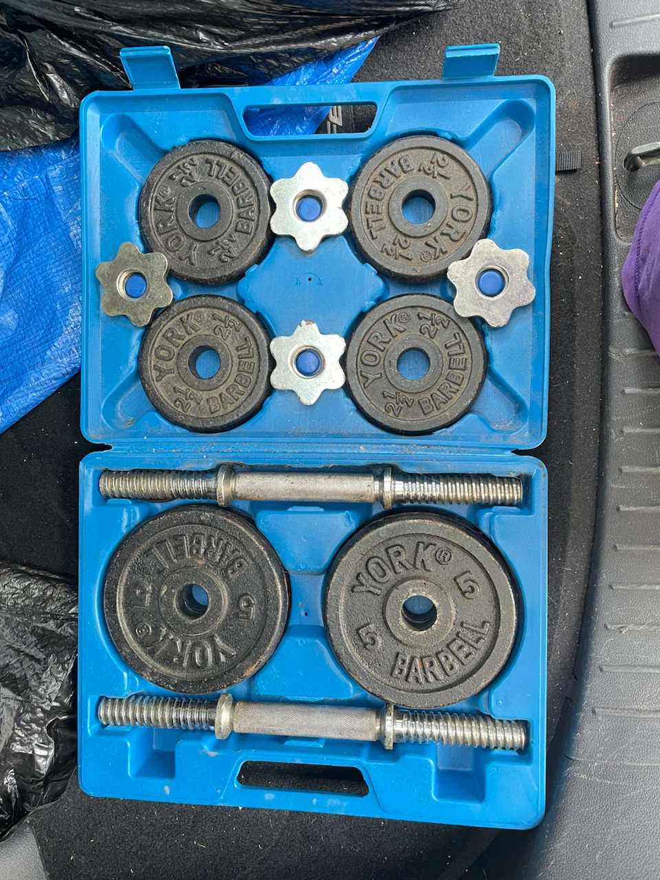 Vintage York Barbell Dumbbell Set