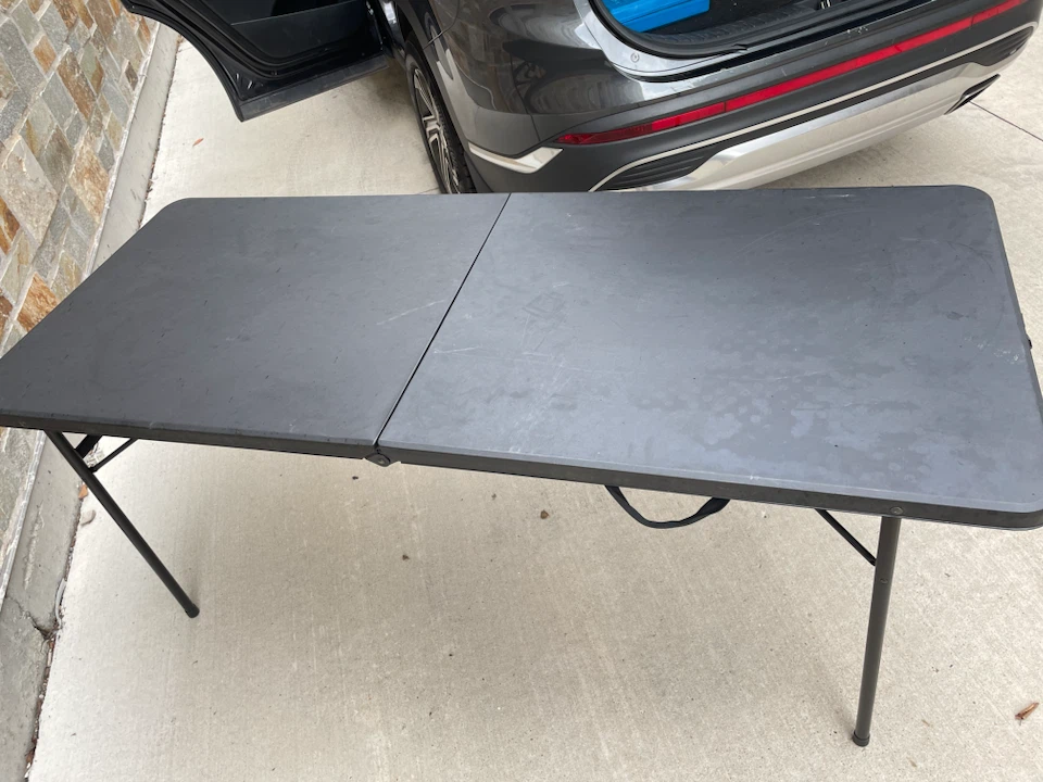Black Folding Table - photo 2