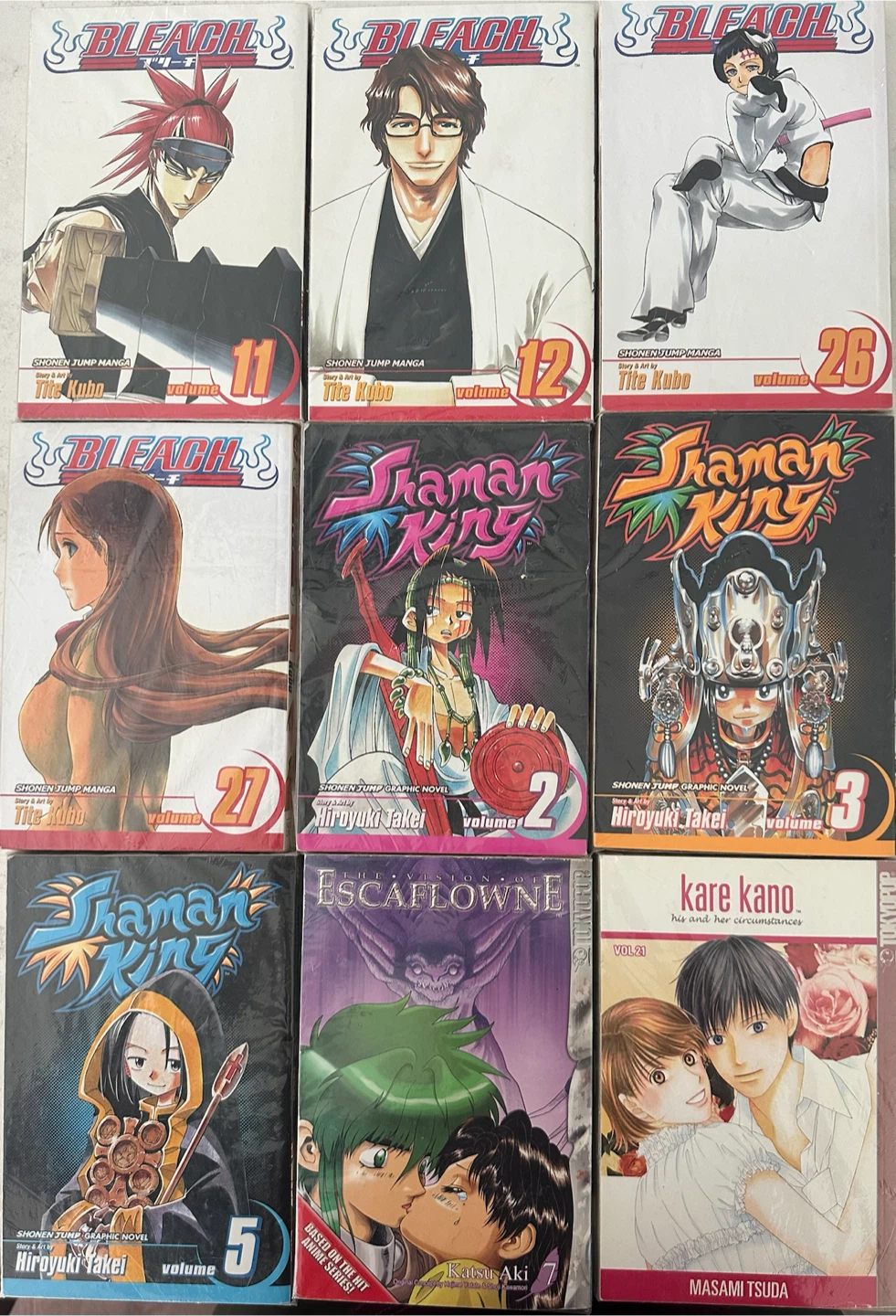 Assorted Manga Lot - Bleach, Shaman King, Kare Kano