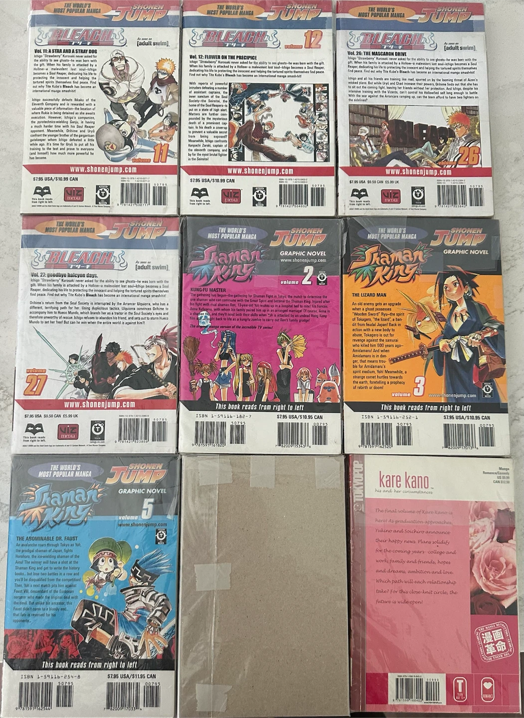 Assorted Manga Lot - Bleach, Shaman King, Kare Kano - photo 2