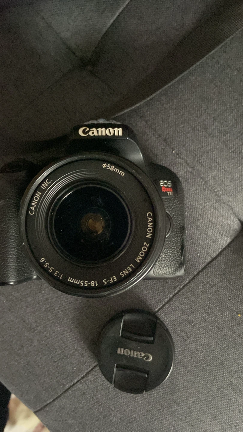 Canon EOS Rebel T7i with Three Lenses and Carrying Case