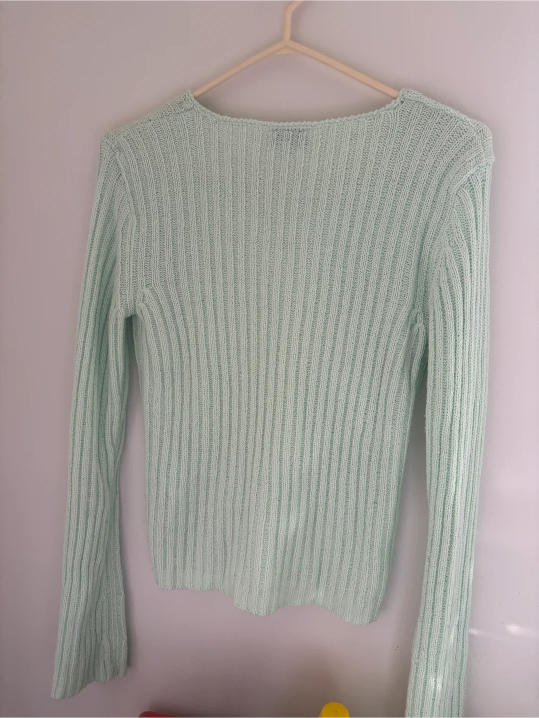 Ricki's Mint Green Ribbed V-Neck Long Sleeve Top - photo 5