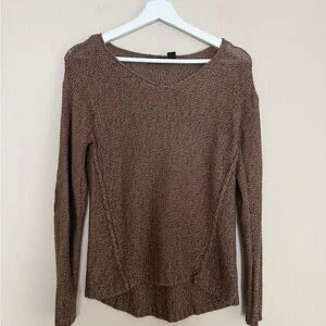 Nordstrom: RDI - Brown Knit V Neck - Size L - photo 2