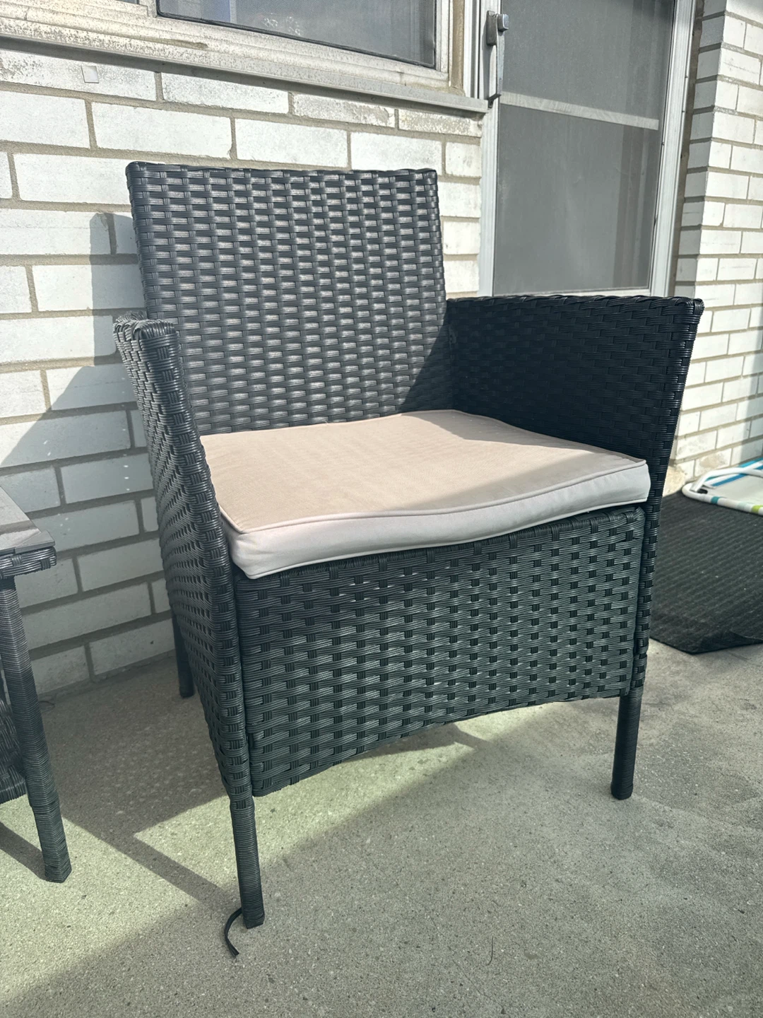 Black Wicker Patio Set - photo 3
