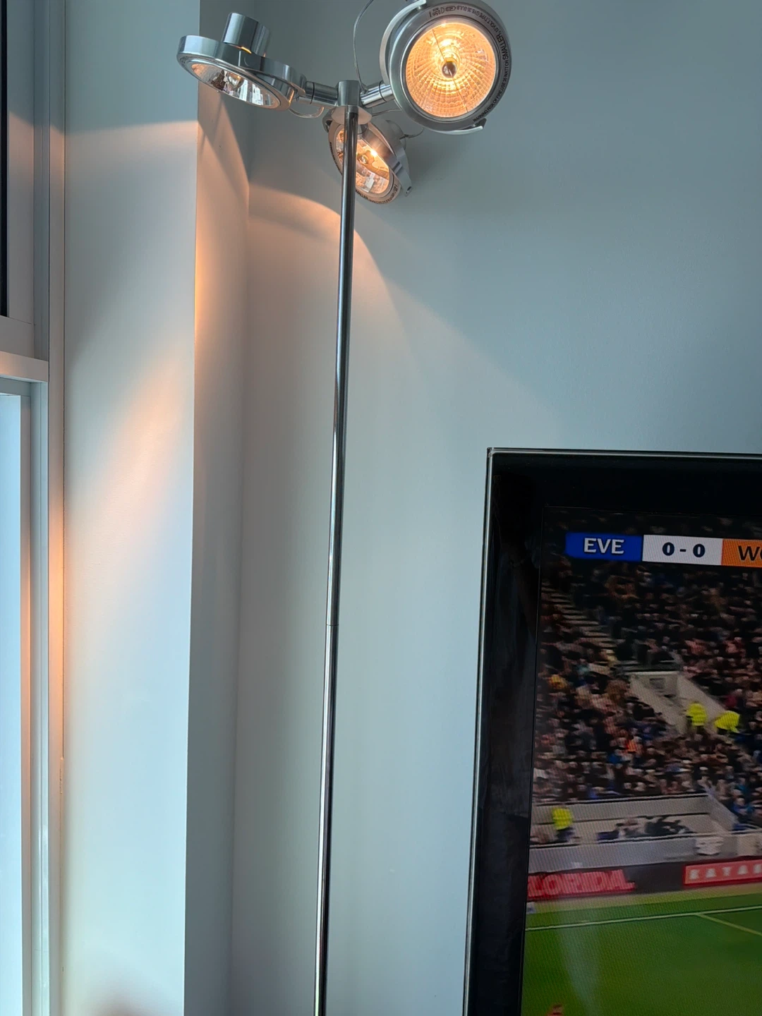 Three-head chrome floor lamp - photo 2