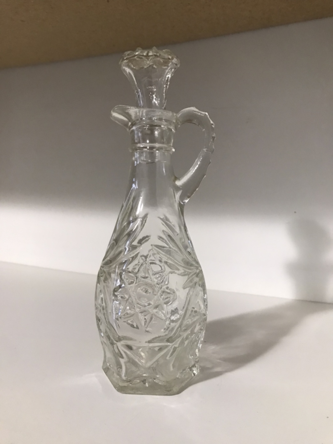 Vintage Clear Glass Cruet - photo 2