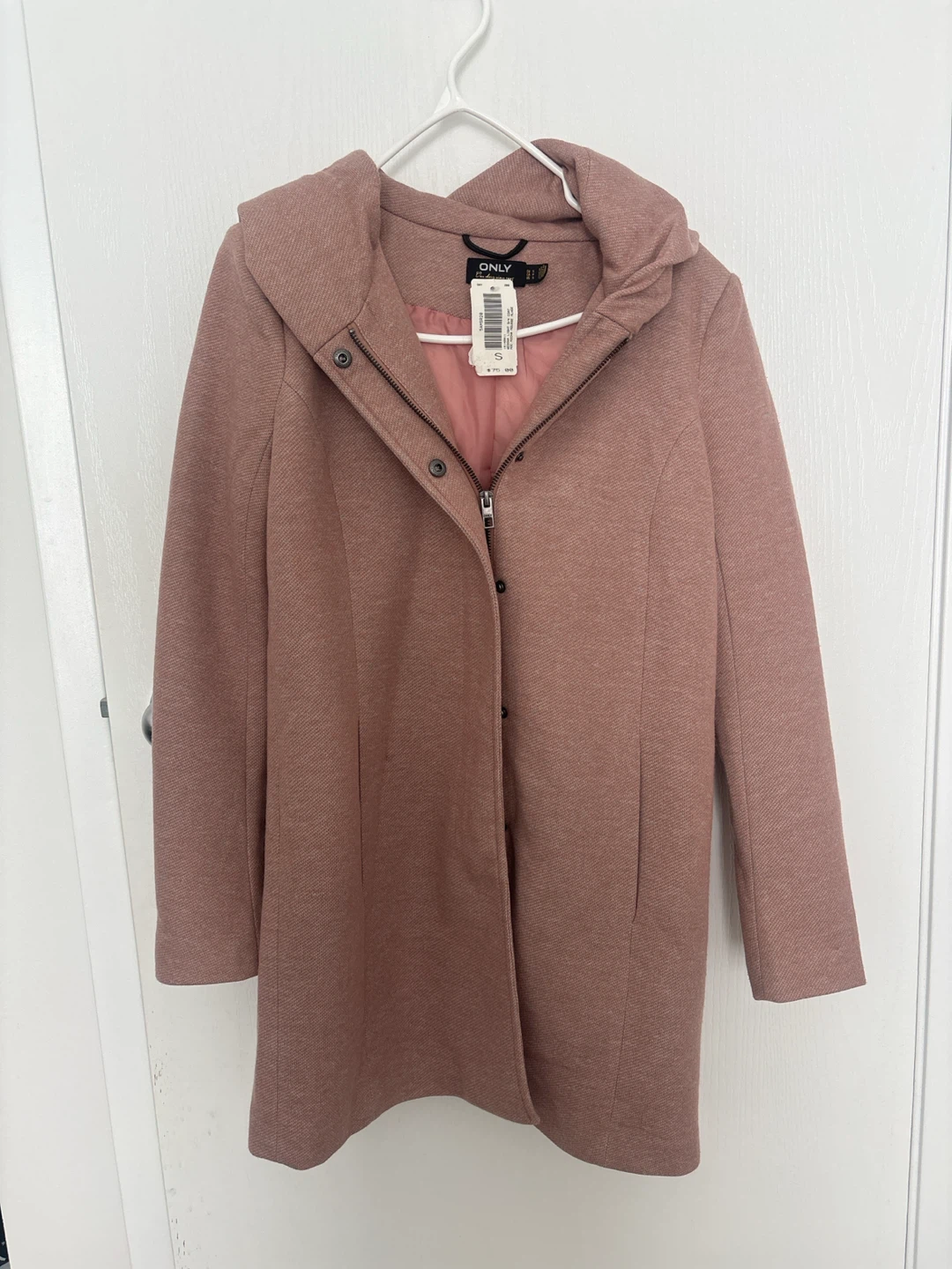 ONLY Hooded Jacket Pink Size S