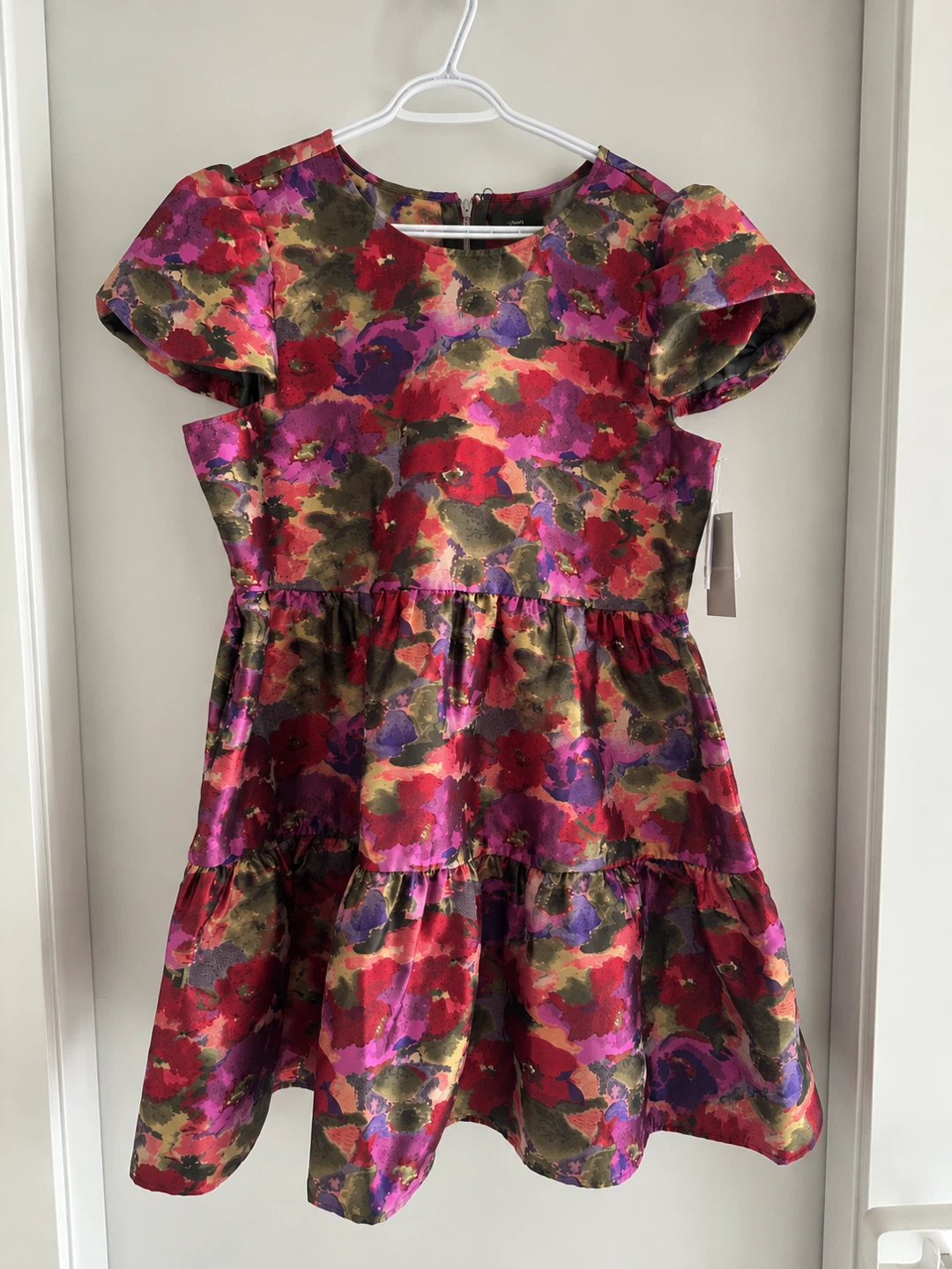 Chelsea 28 Floral Brocade Dress, Size XL