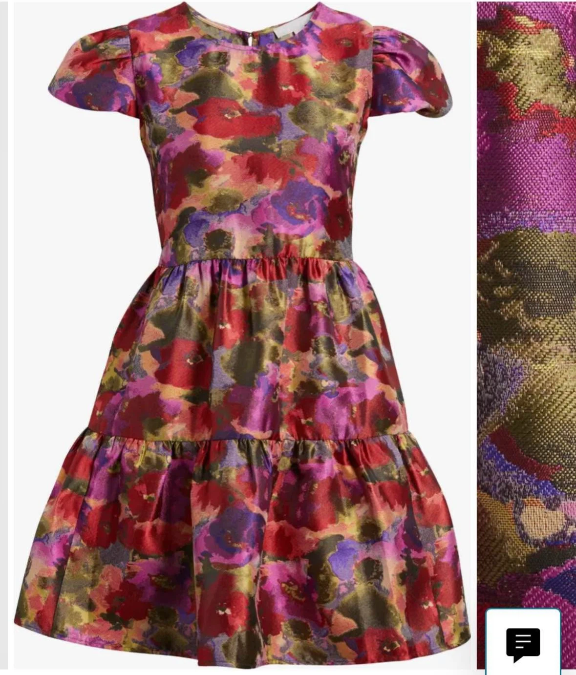 Chelsea 28 Floral Brocade Dress, Size XL - photo 5