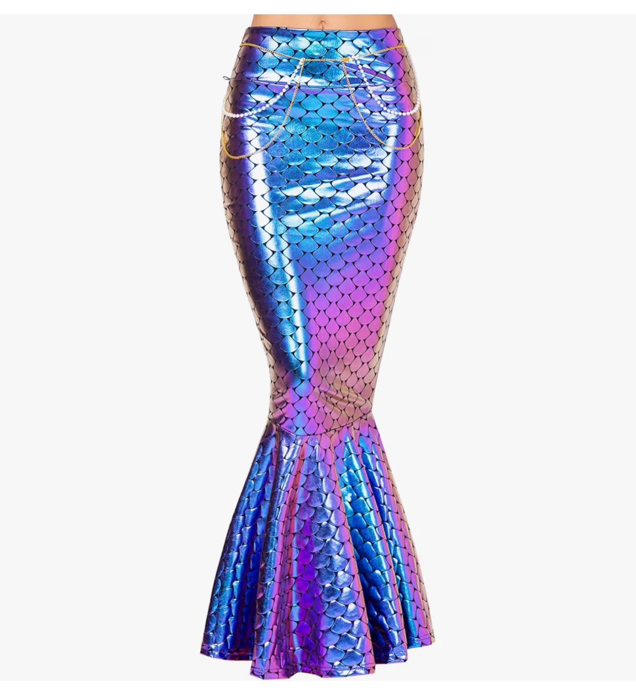 Mermaid Skirt with Pearl Waist Chain only worn once