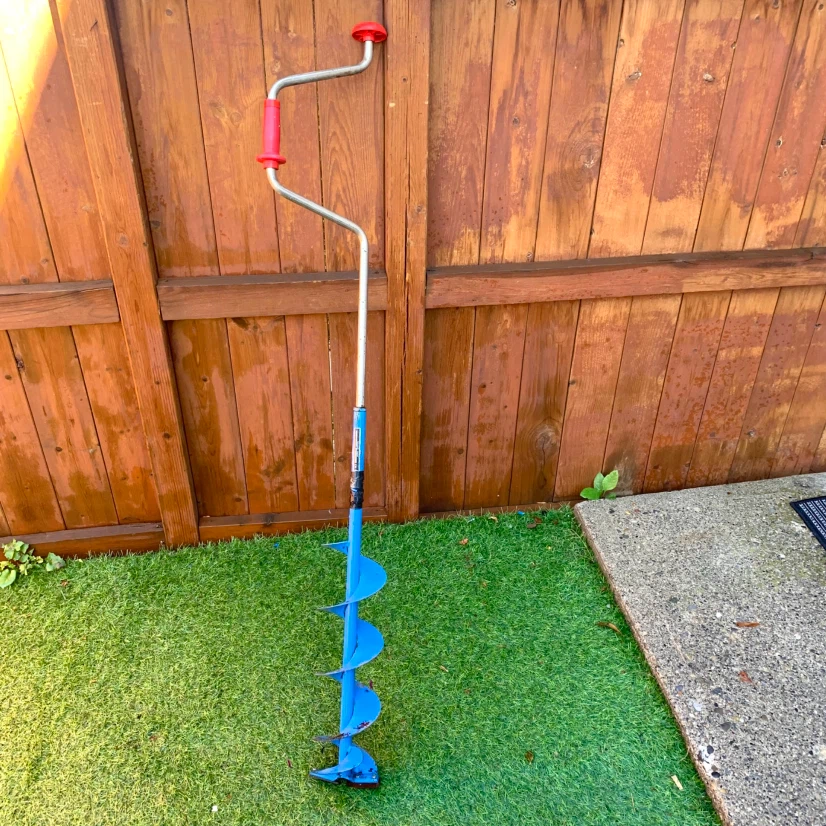Manual Ice Auger Ice Fishing Hand Drill Fishing Hole Borer