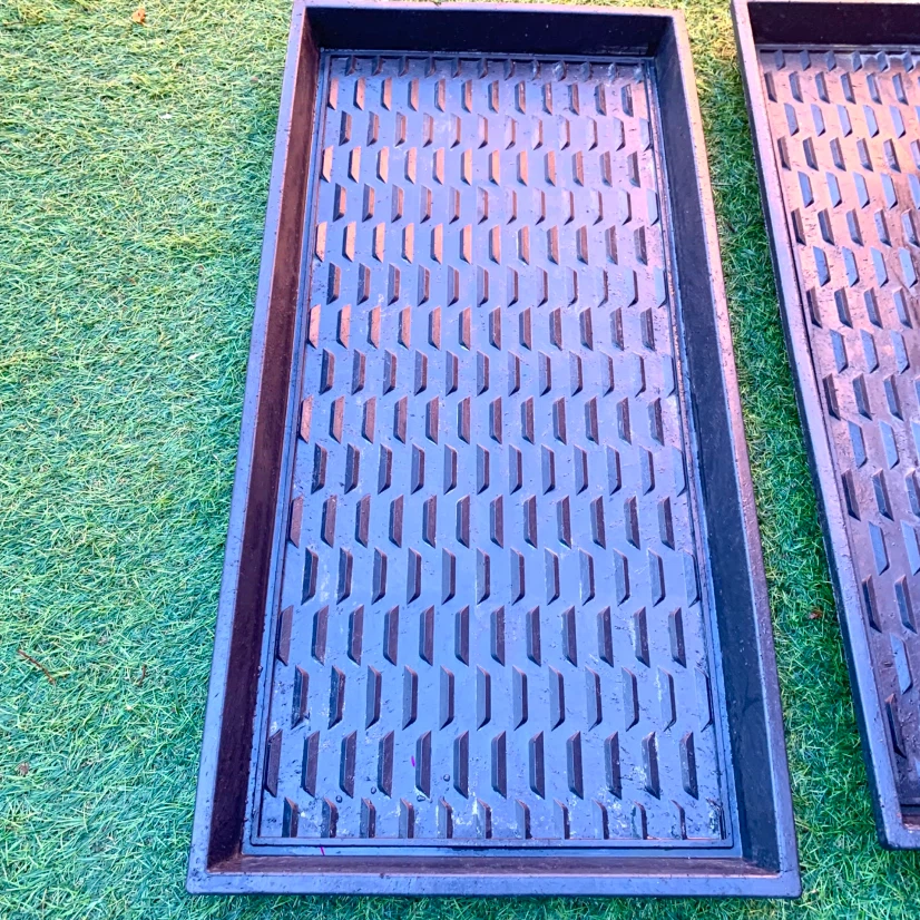 2 Black Boot Trays Shoe Mats Entryway Mudroom Floor Drip Trays - photo 4