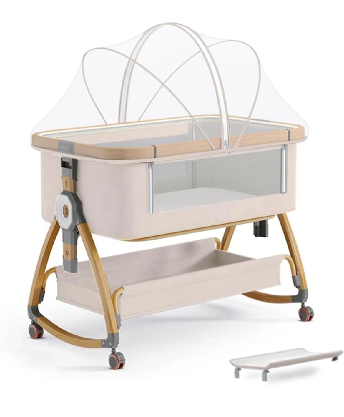 Convertible Bedside Baby Sleeper Bassinet
