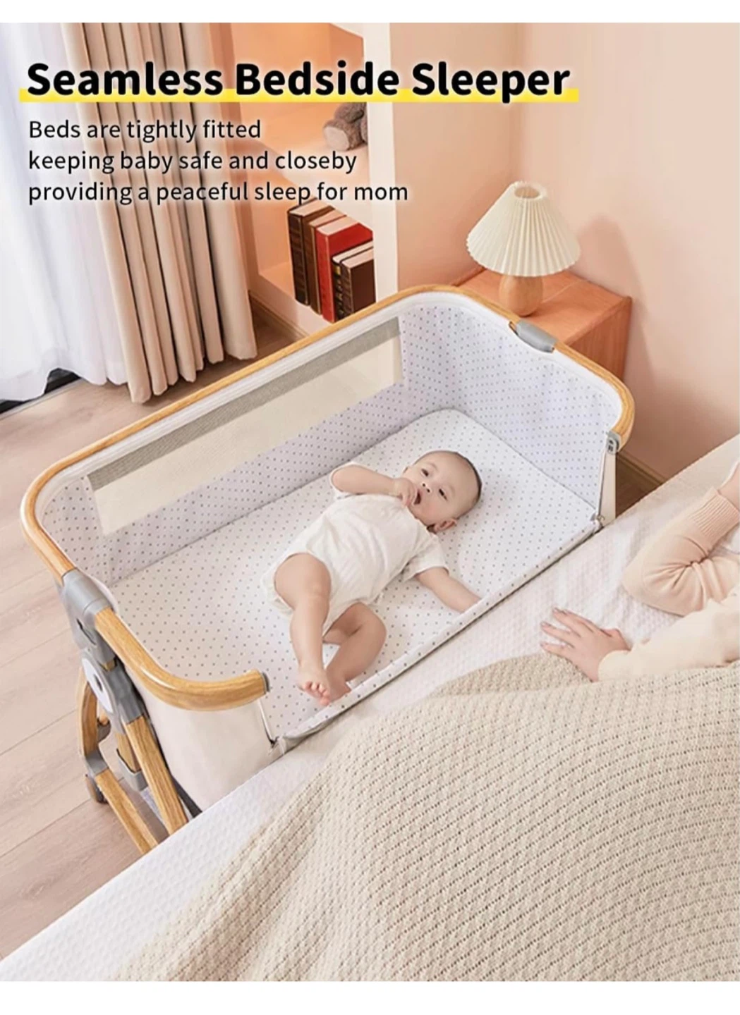 Convertible Bedside Baby Sleeper Bassinet - photo 4