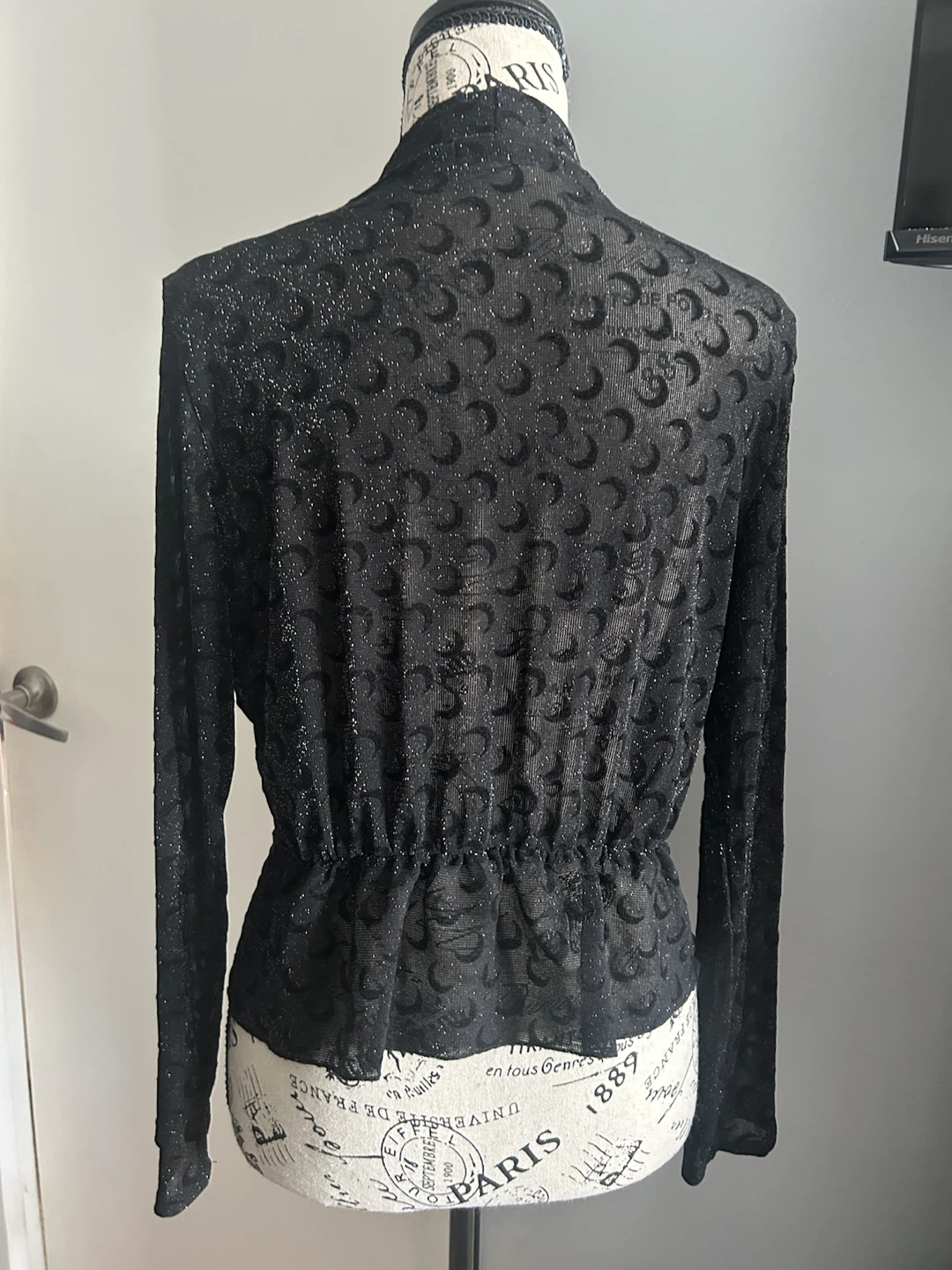 SYR Laropa Moda Black Shimmer Cardigan - photo 2