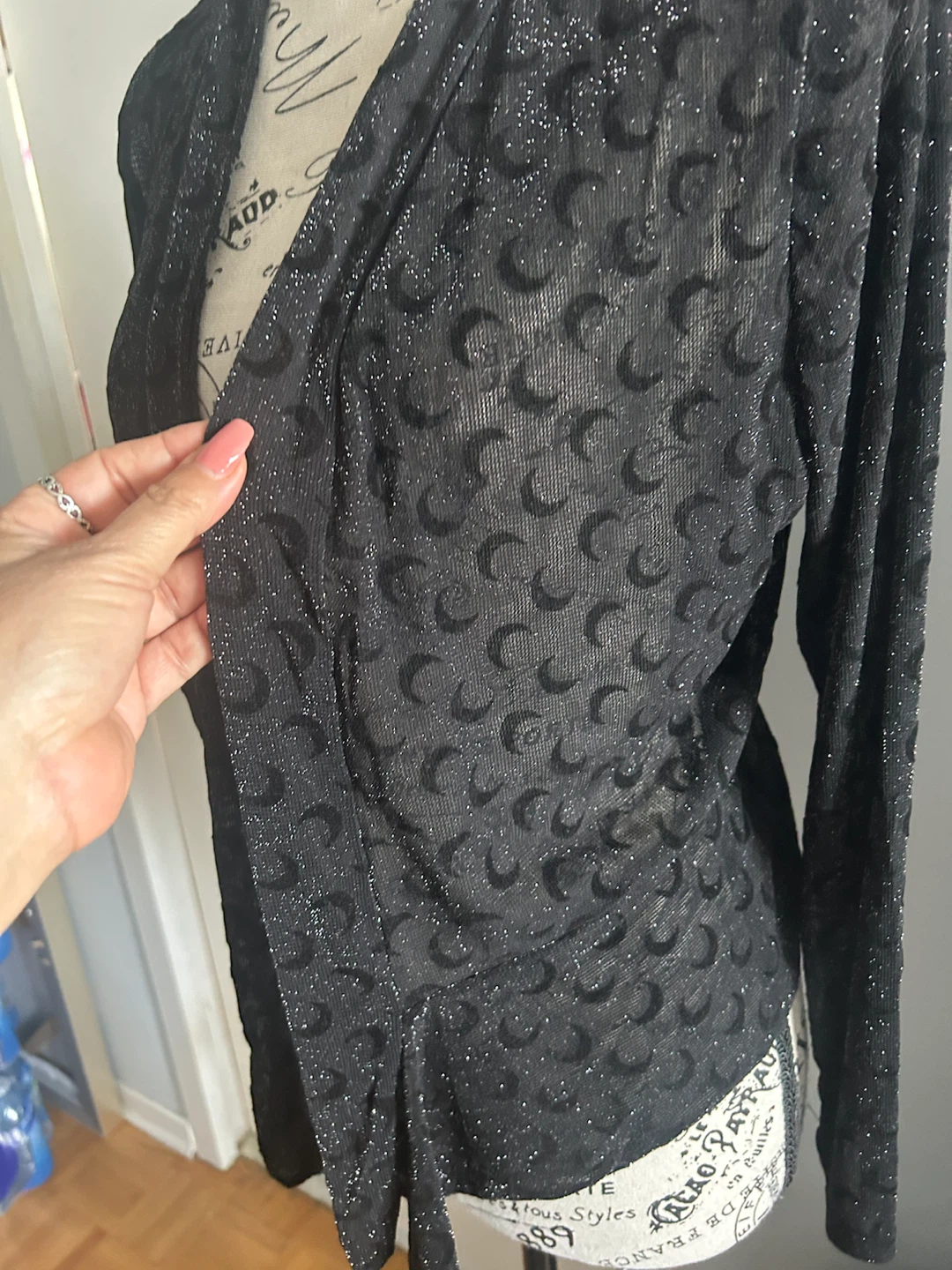 SYR Laropa Moda Black Shimmer Cardigan - photo 3