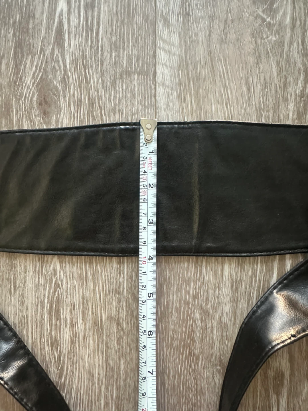 Black obi style wrap waist belt - photo 2