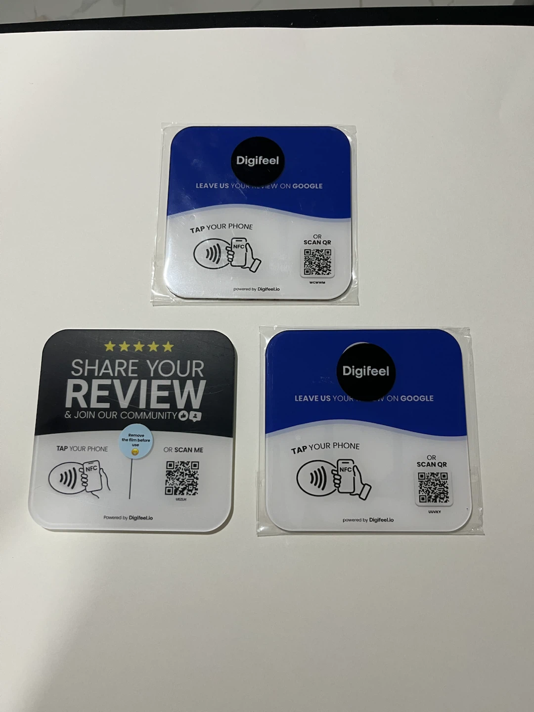 Digifeel Google Review NFC Stands