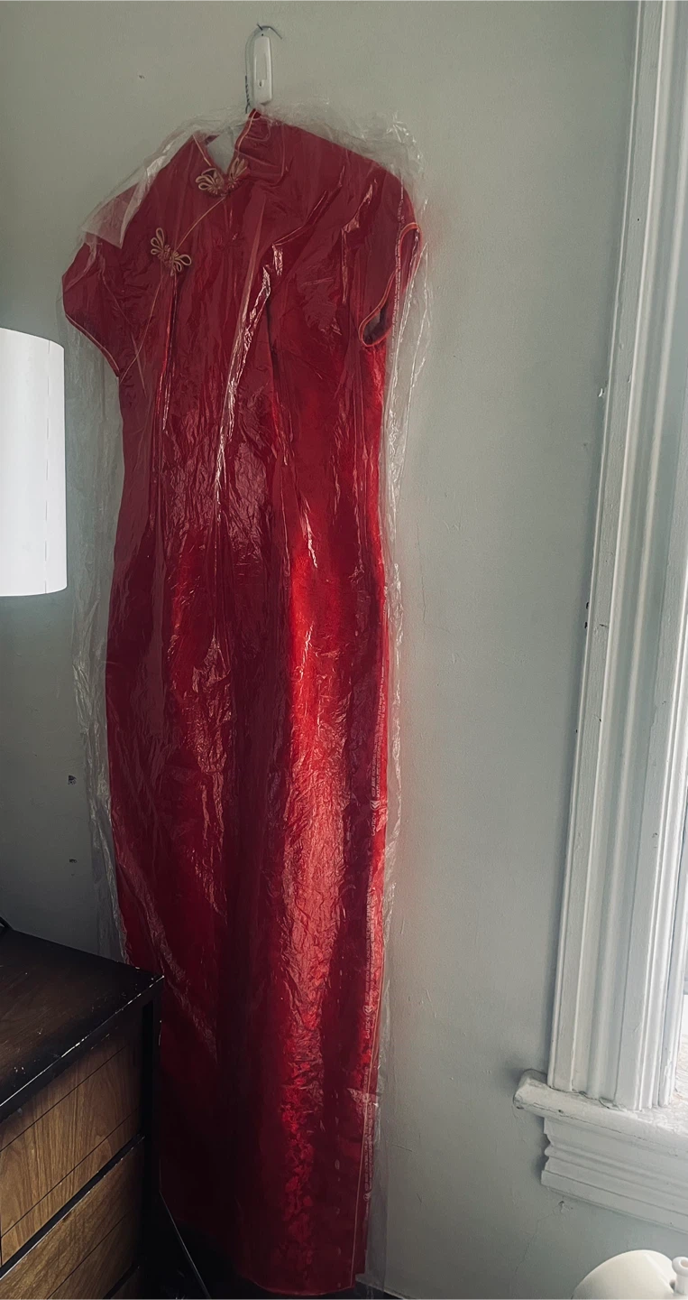 Red Traditional Cheongsam Dress - photo 2