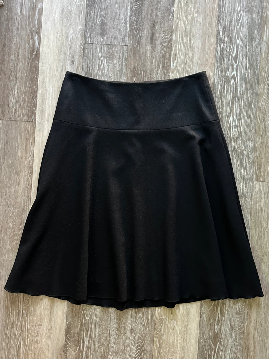 Vintage Holt Renfrew Black Wool Skirt Size 4