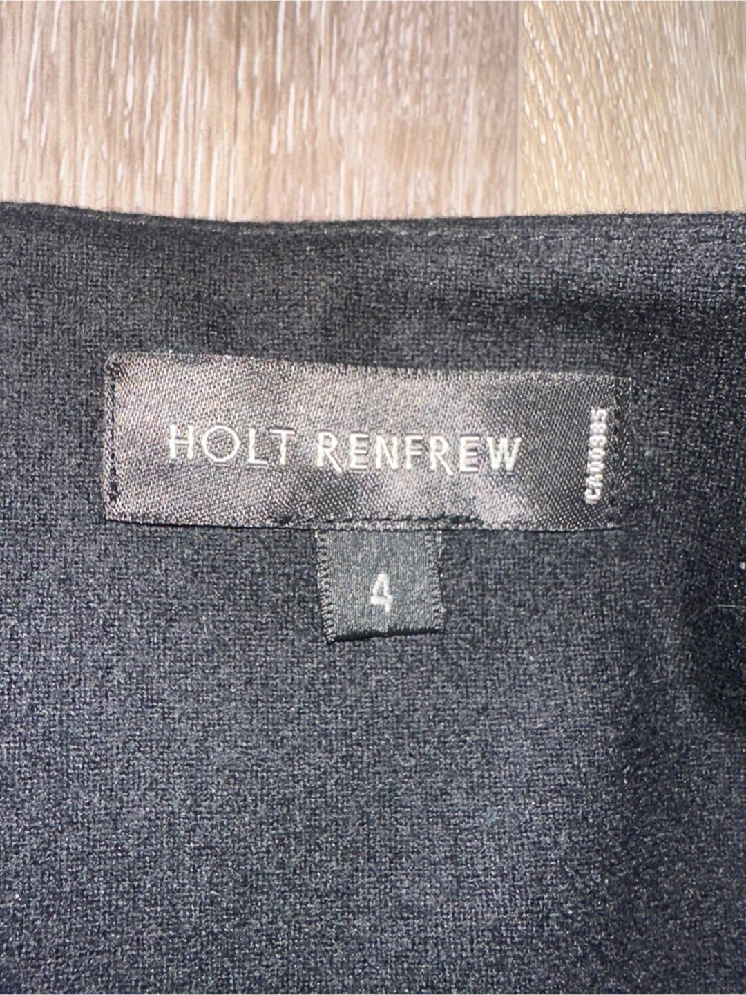 Vintage Holt Renfrew Black Wool Skirt Size 4 - photo 3