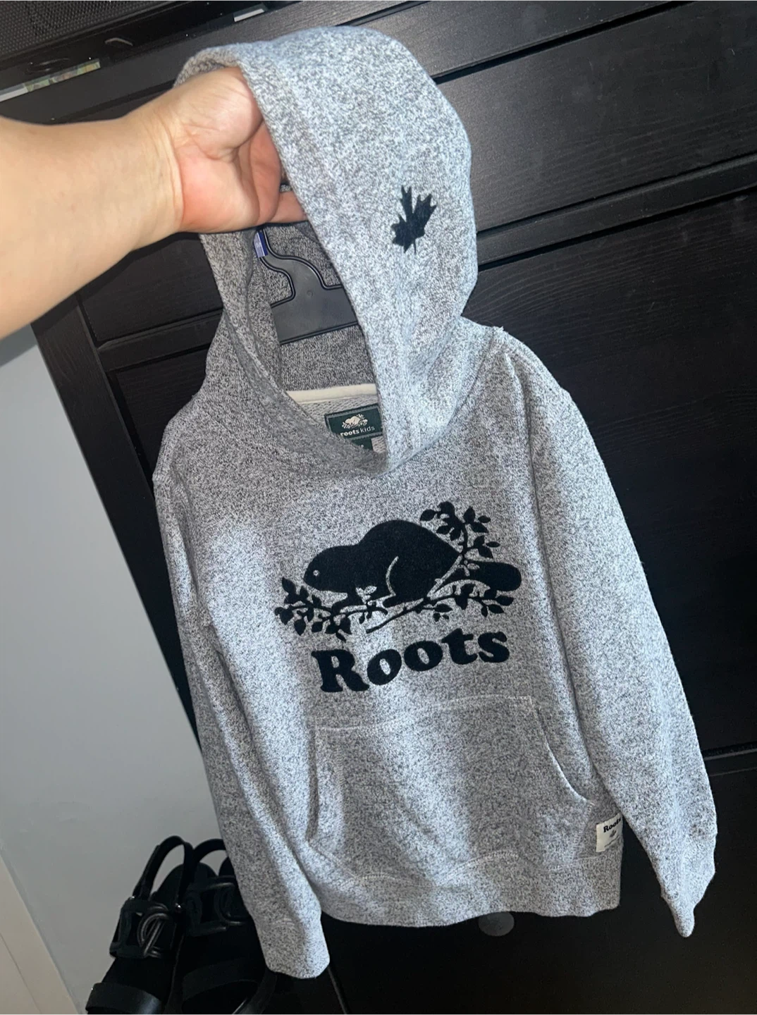 Roots Kids Grey Hoodie