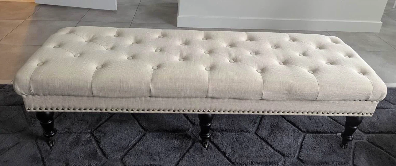 Tufted Upholstered Storage Bench