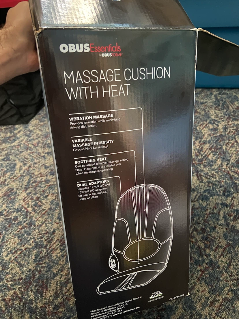 ObusForme Essentials Massage Cushion with Heat - photo 2