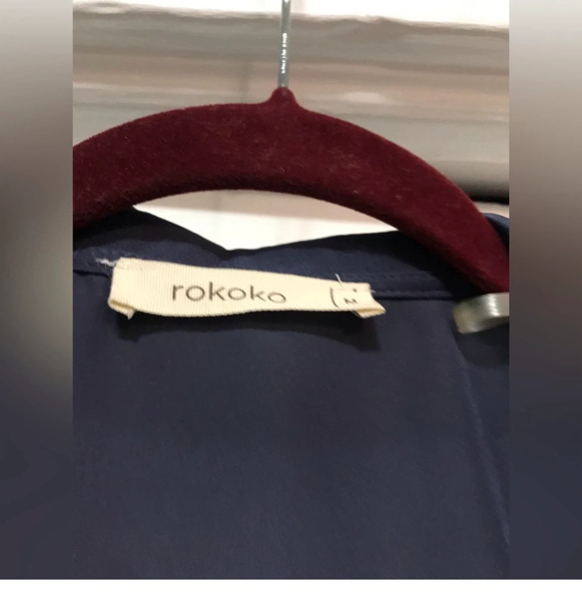 Rokoko Navy Tie-Front Long Sleeve Top - photo 3