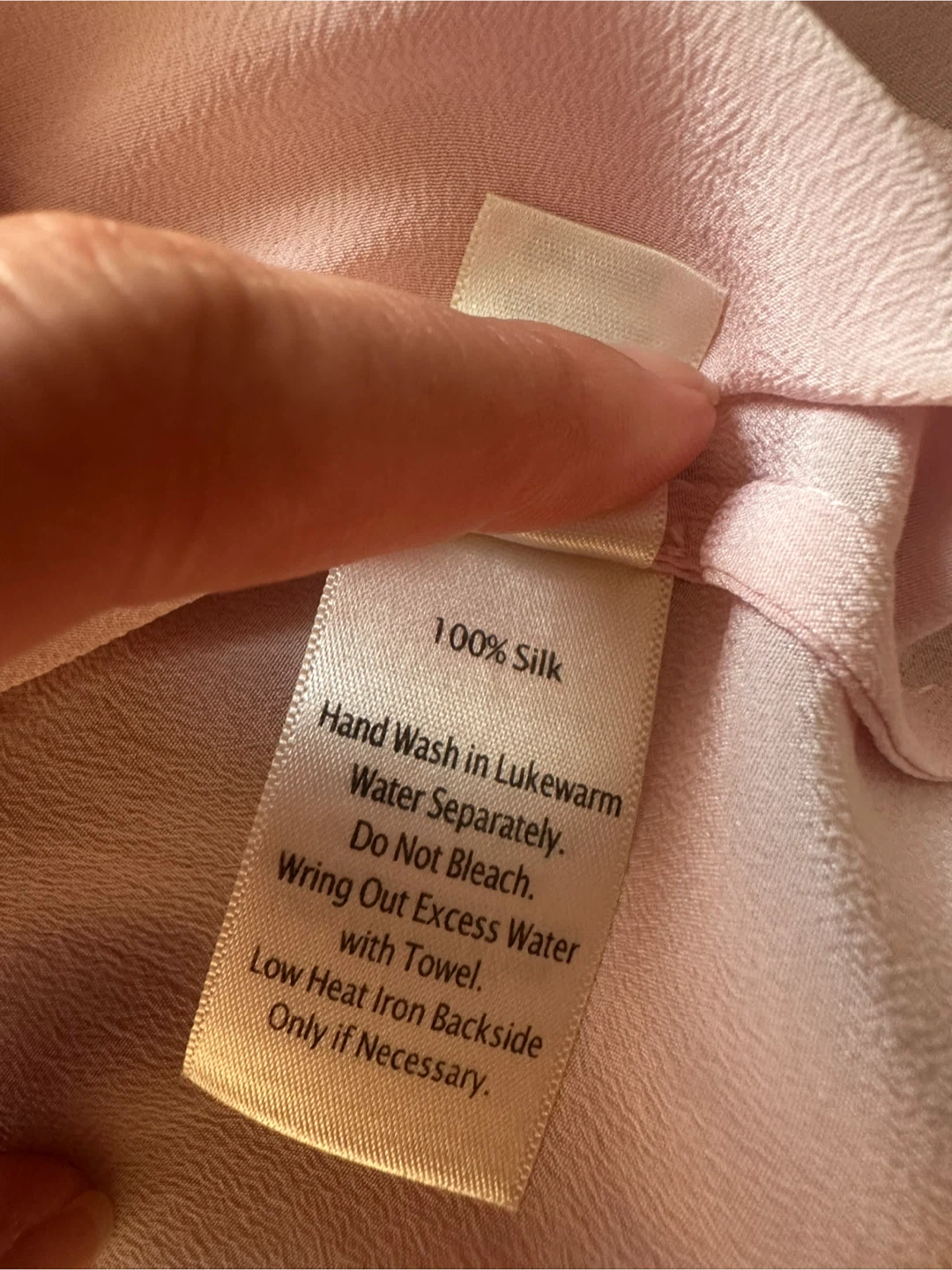 Ecru Silk Sleeveless Blouse Light Pink S - photo 3