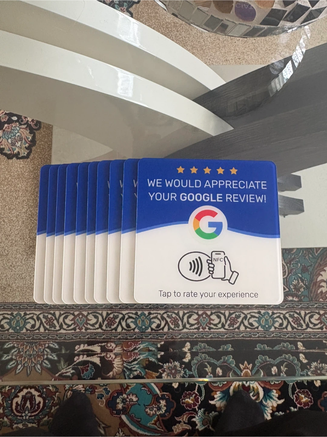 Google NFC Review Cards