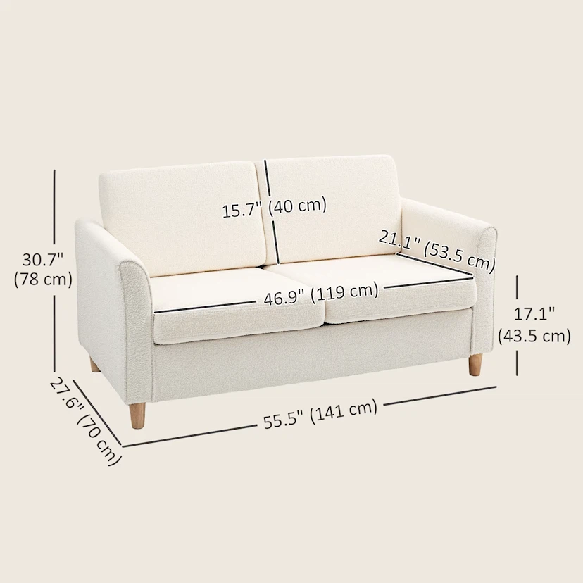 CoSoTower 2-Seat Sofa Two-Seater Couch - photo 2