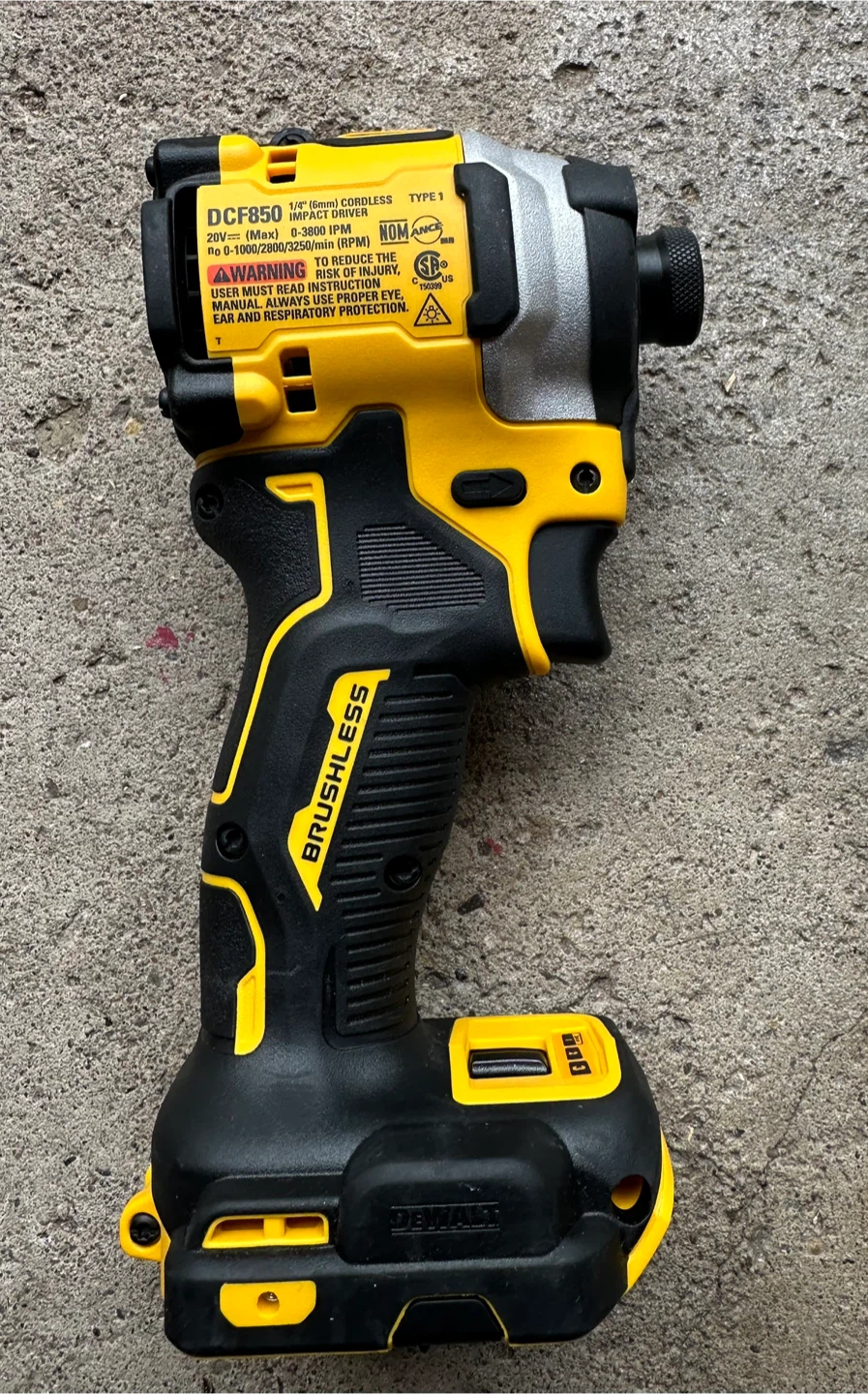 DEWALT DCF850 20V Max Brushless 1/4" Impact Driver - photo 3