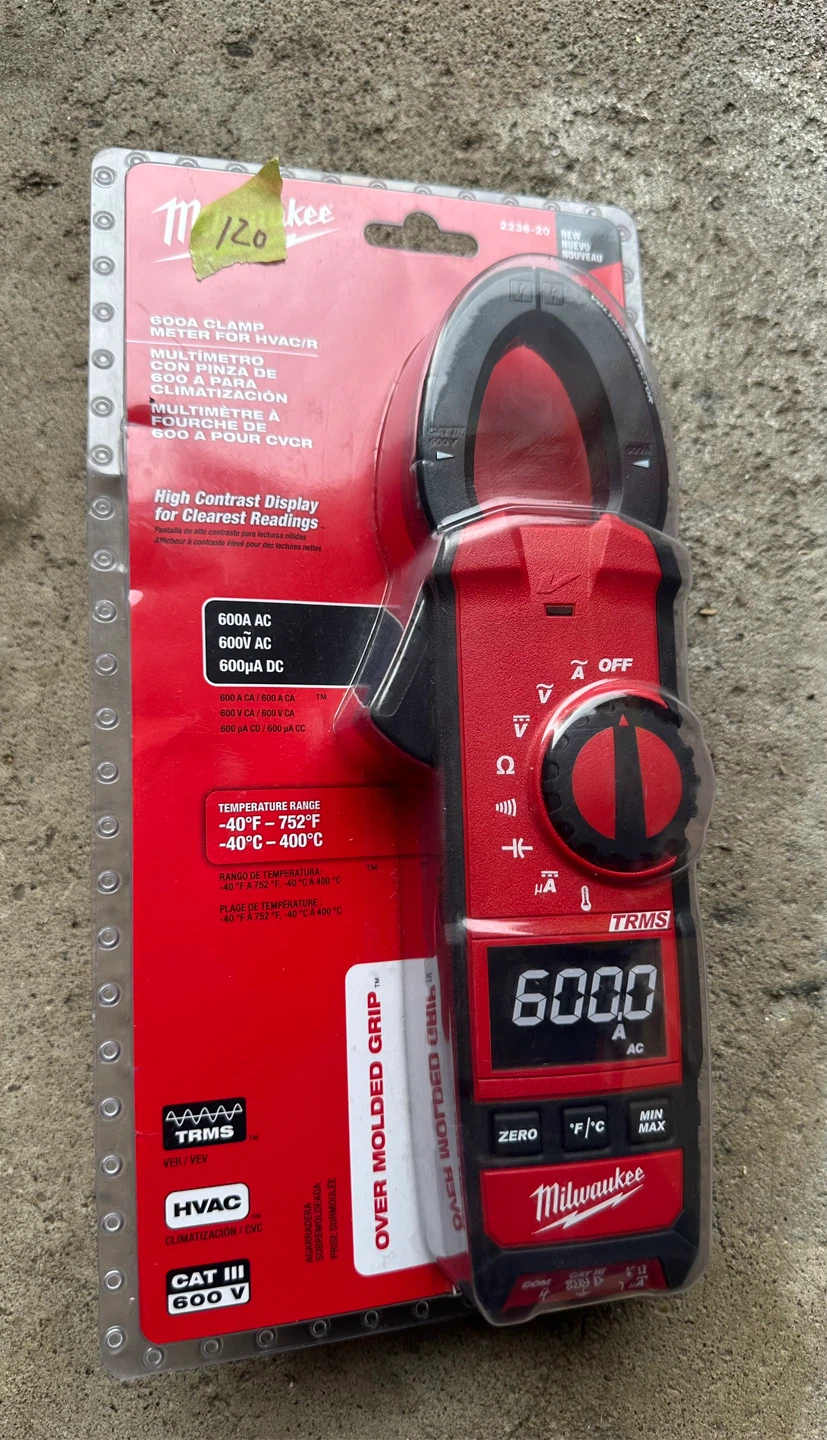 Milwaukee 2236-20 600A Clamp Meter for HVAC/R