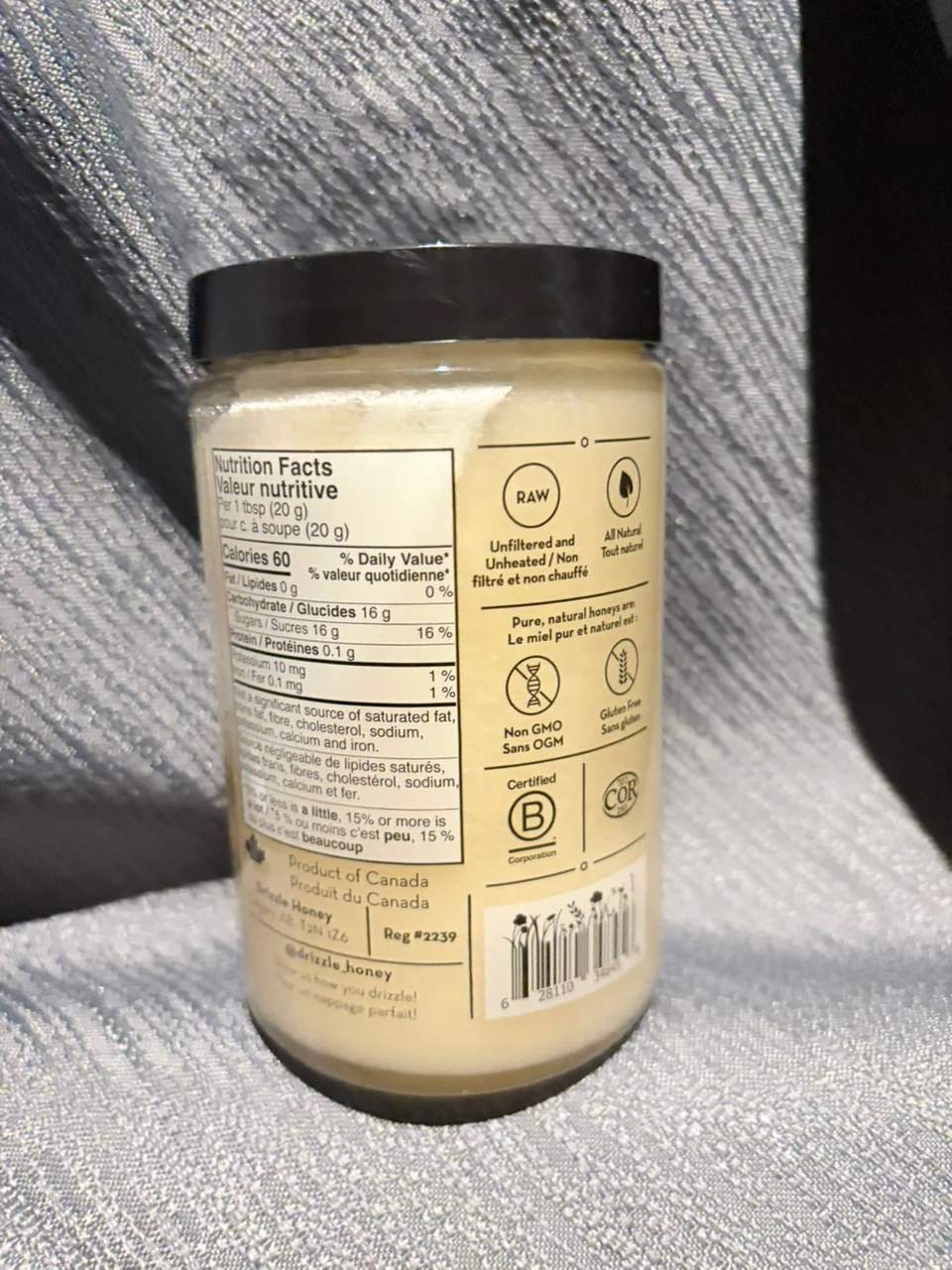 Drizzle Raw White Honey 500g - photo 2