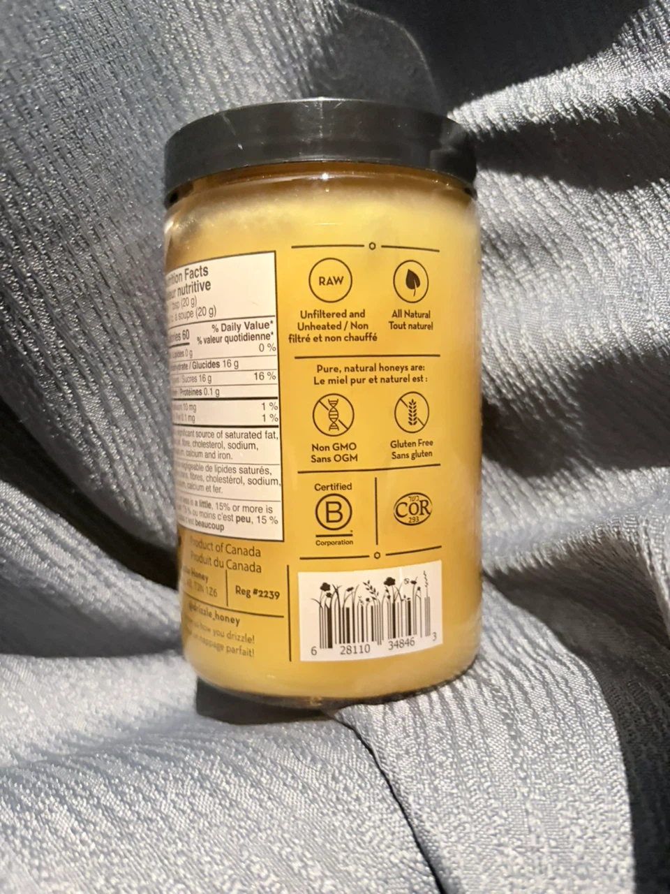 Drizzle Raw Golden Honey 500g - photo 2