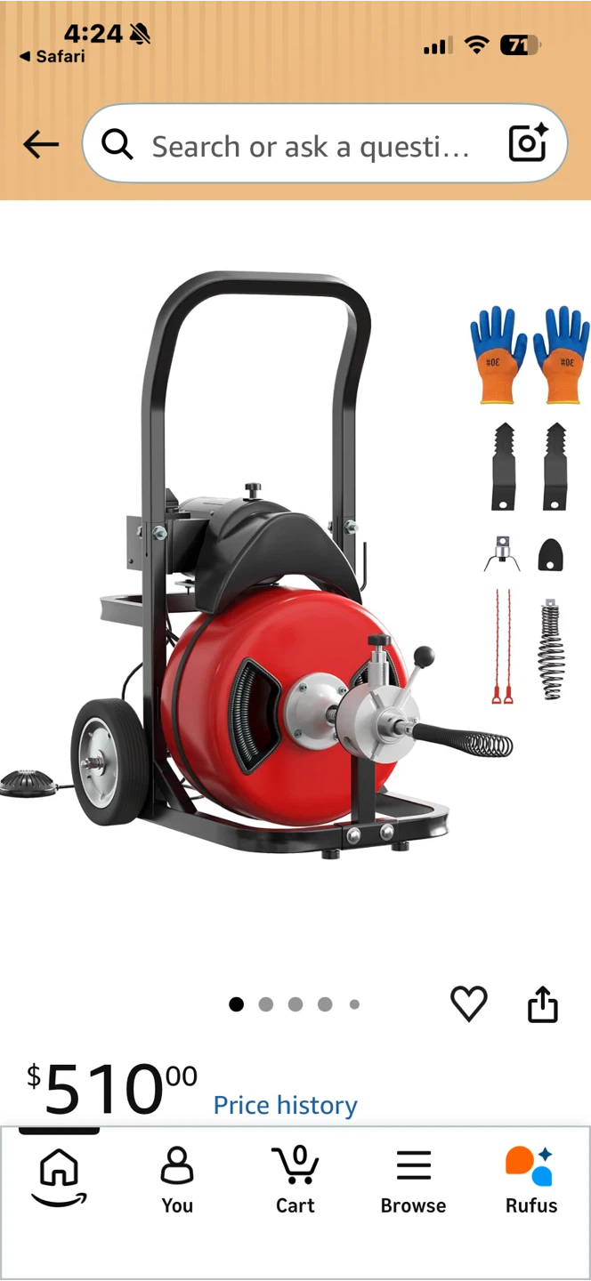 Garvee Electric Pipe Cleaning Machine - photo 5