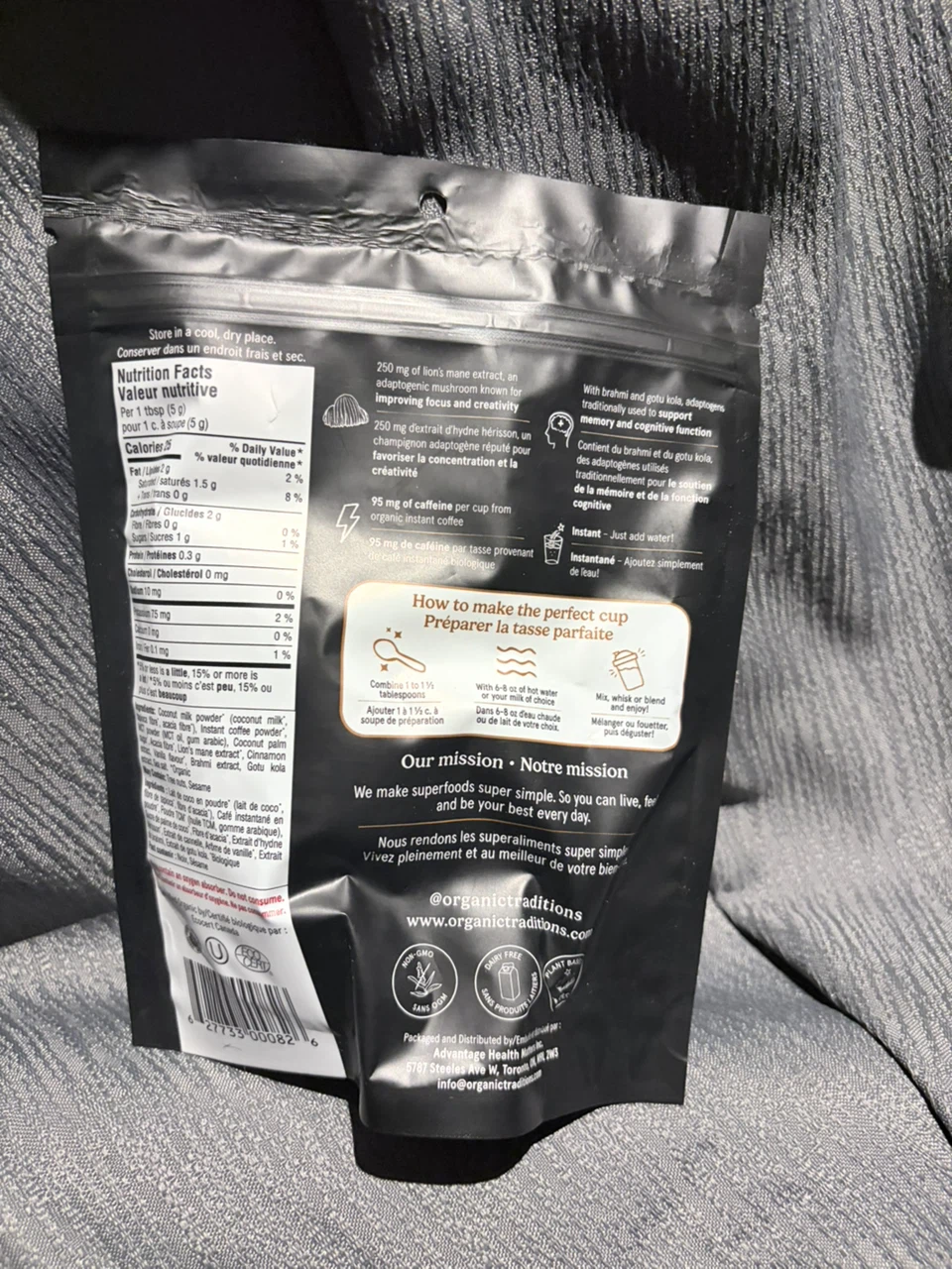 Organic Traditions Focus Fuel Mushroom Coffee - photo 2