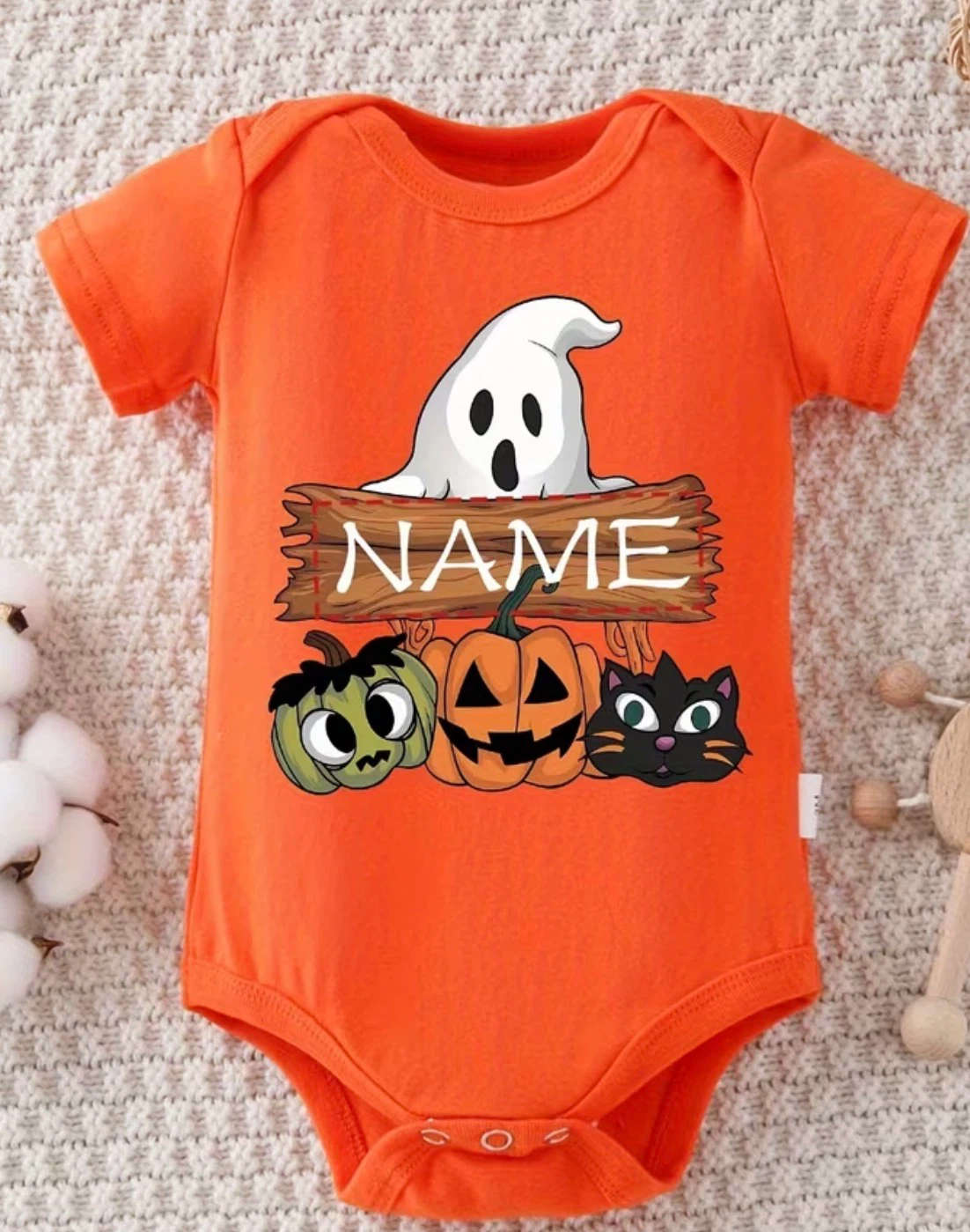 Personalized Baby Halloween Graphic Bodysuit