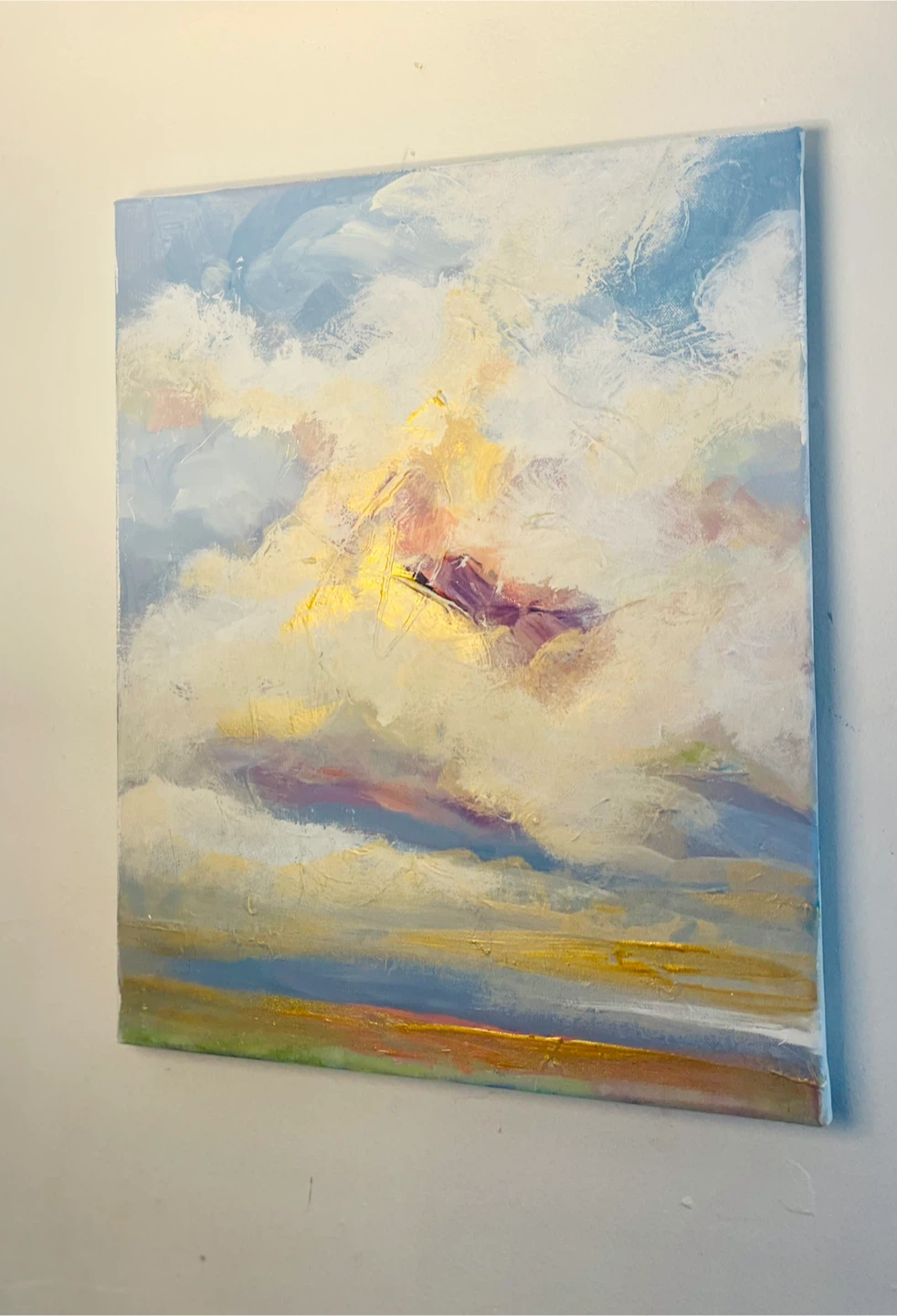 Original Abstract Clouds Painting - photo 3
