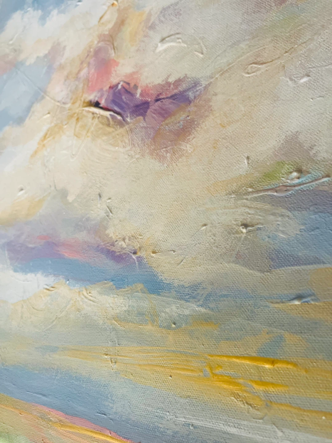 Original Abstract Clouds Painting - photo 5