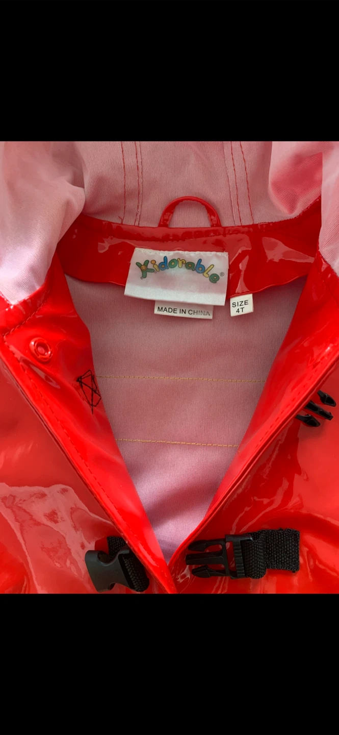 🎃☔️ “Kidorable” Firefighter Raincoat/Costume-4T/toddler-kid - photo 4
