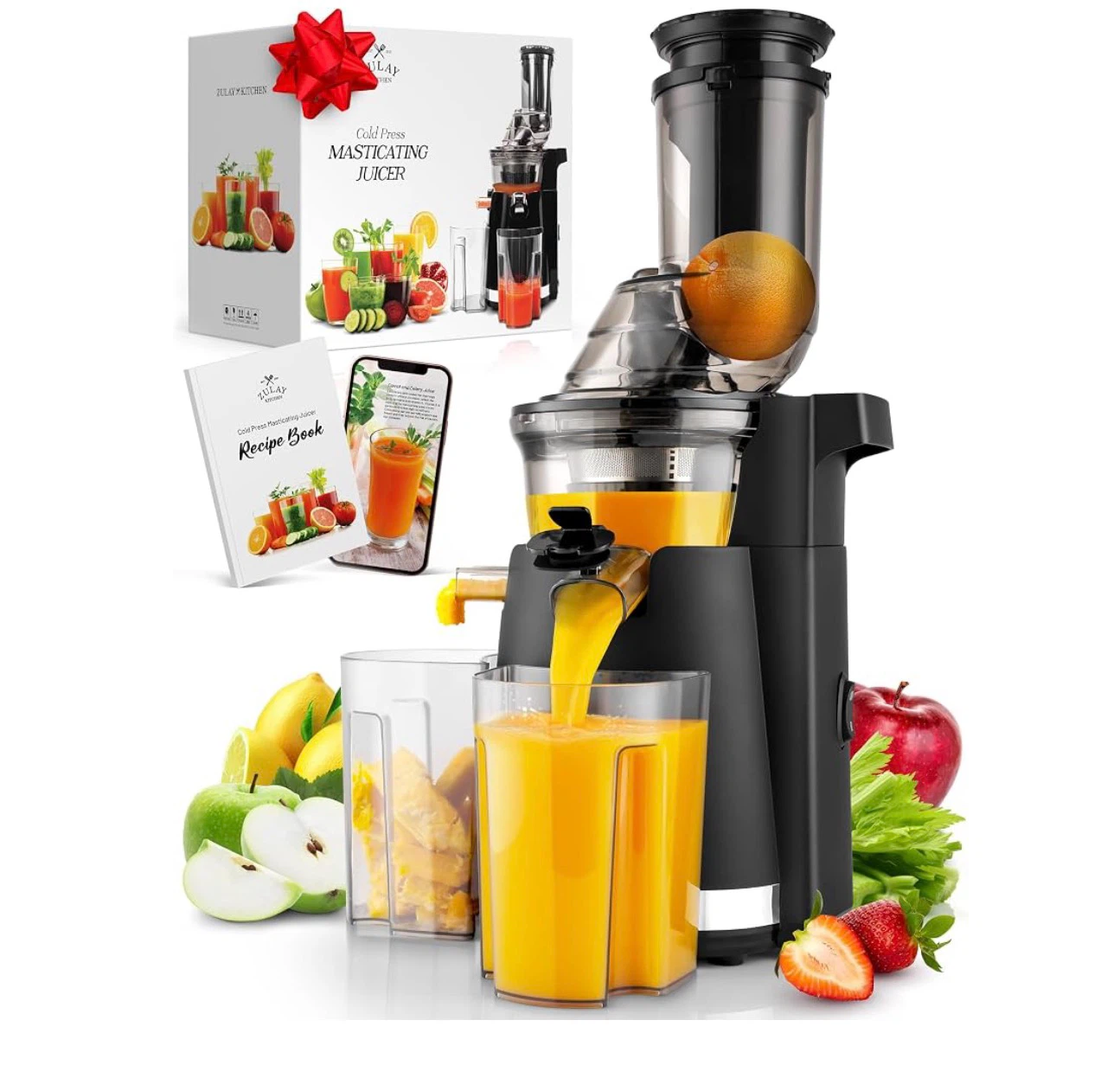 Zulay Kitchen Cold Press Masticating Juicer