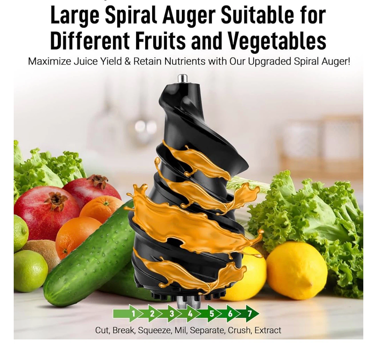 Zulay Kitchen Cold Press Masticating Juicer - photo 3