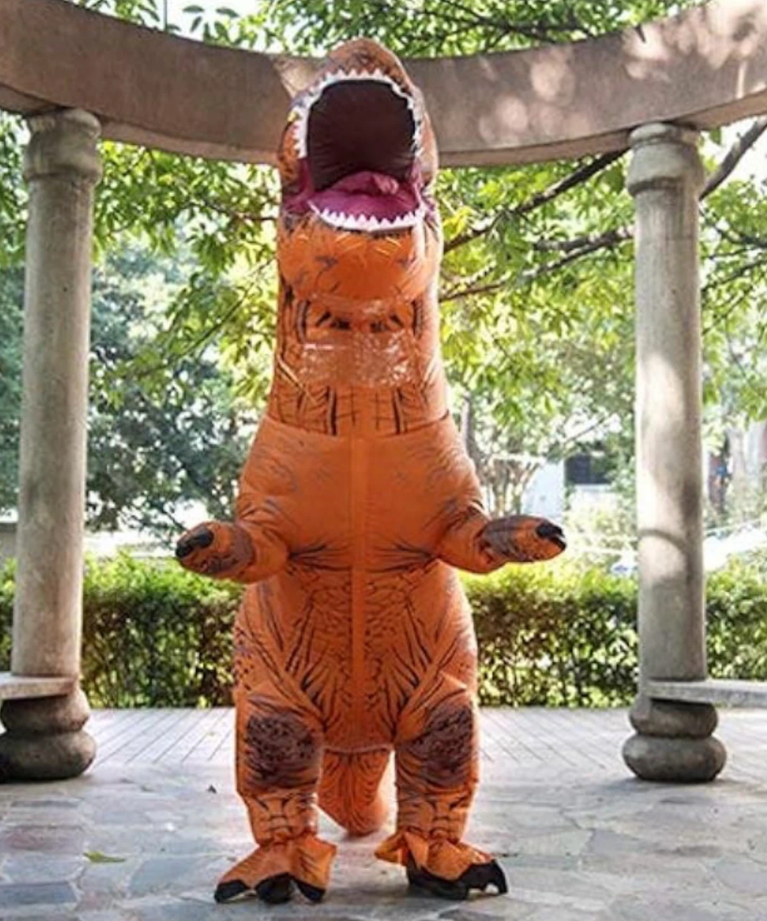 Inflatable T-Rex Adult Costume - photo 2