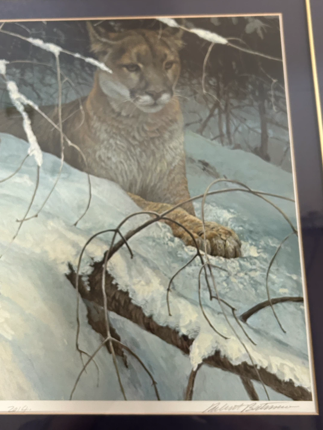 Robert Bateman Cougar Print - photo 5