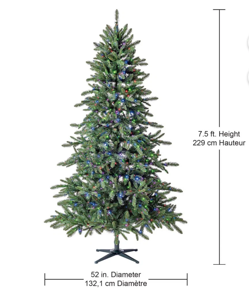 Holiday Time 7.5' Pre-Lit Milford Index Christmas Tree - photo 2