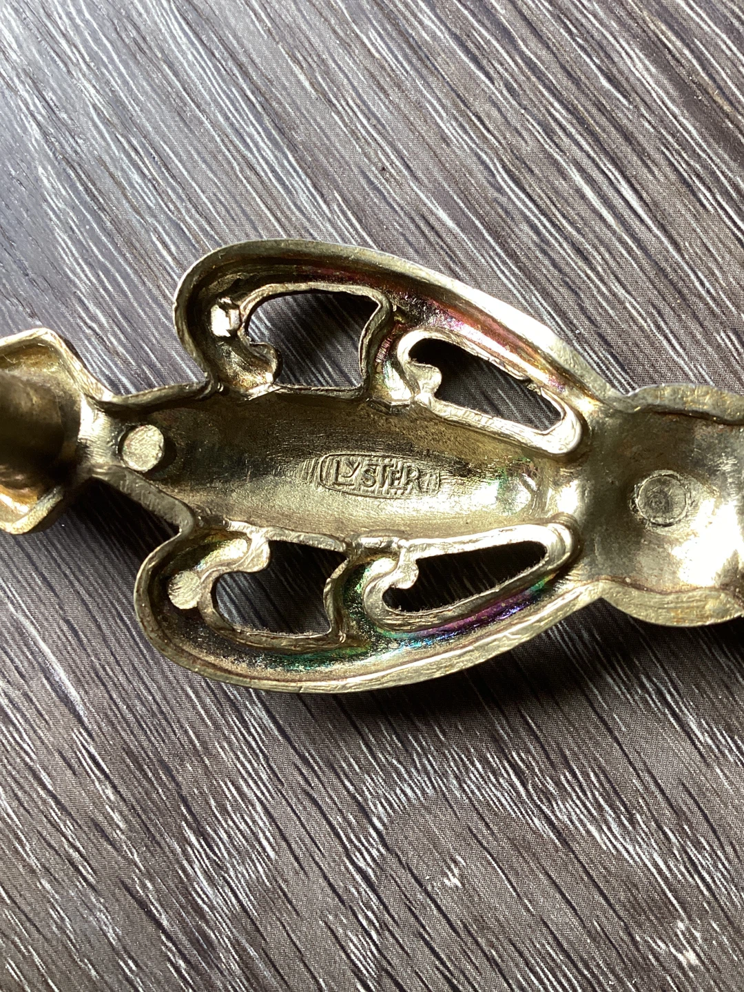 Set of 5 Vintage Lyster Gold-Tone Drawer Pulls - photo 4