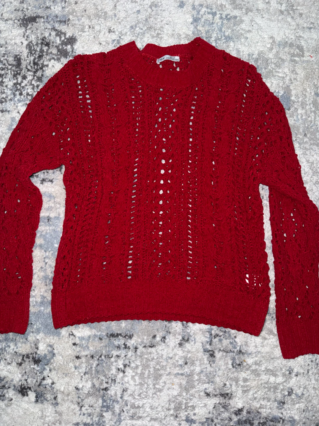 Dex Red Knit Sweater