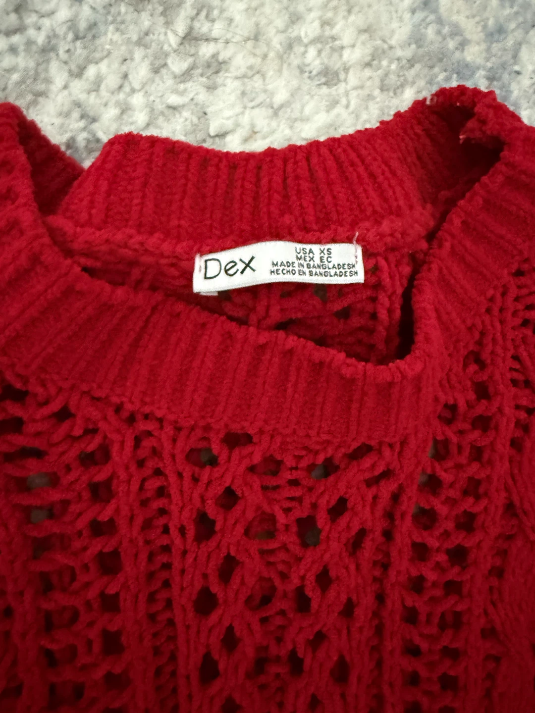 Dex Red Knit Sweater - photo 2